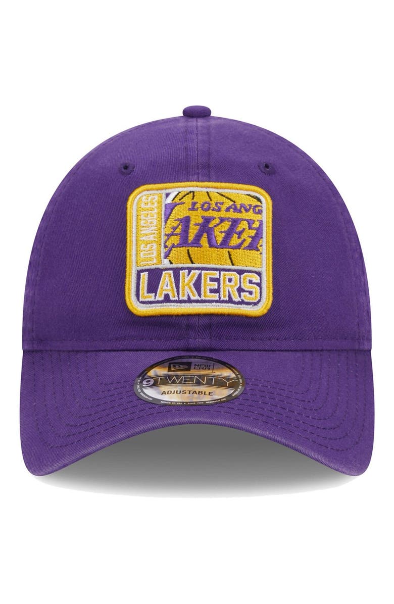 New Era Men's New Era Purple Los Angeles Lakers Mix 9TWENTY Adjustable Hat, Alternate, color, 