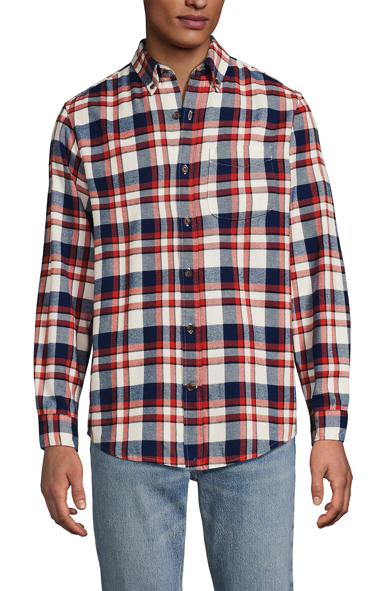 Navy/Bourbon Plaid