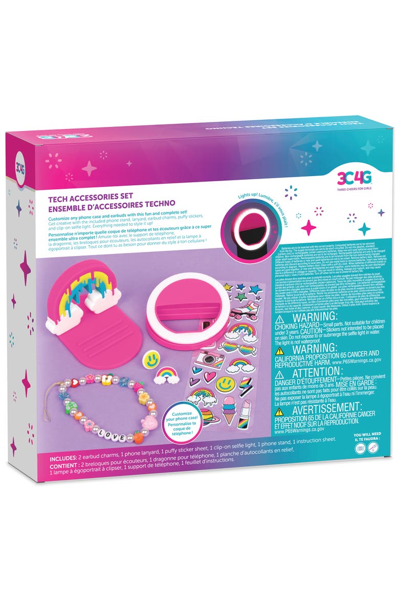 Tech Accessories Set 7 Pieces, Alternate, color, Multicolored