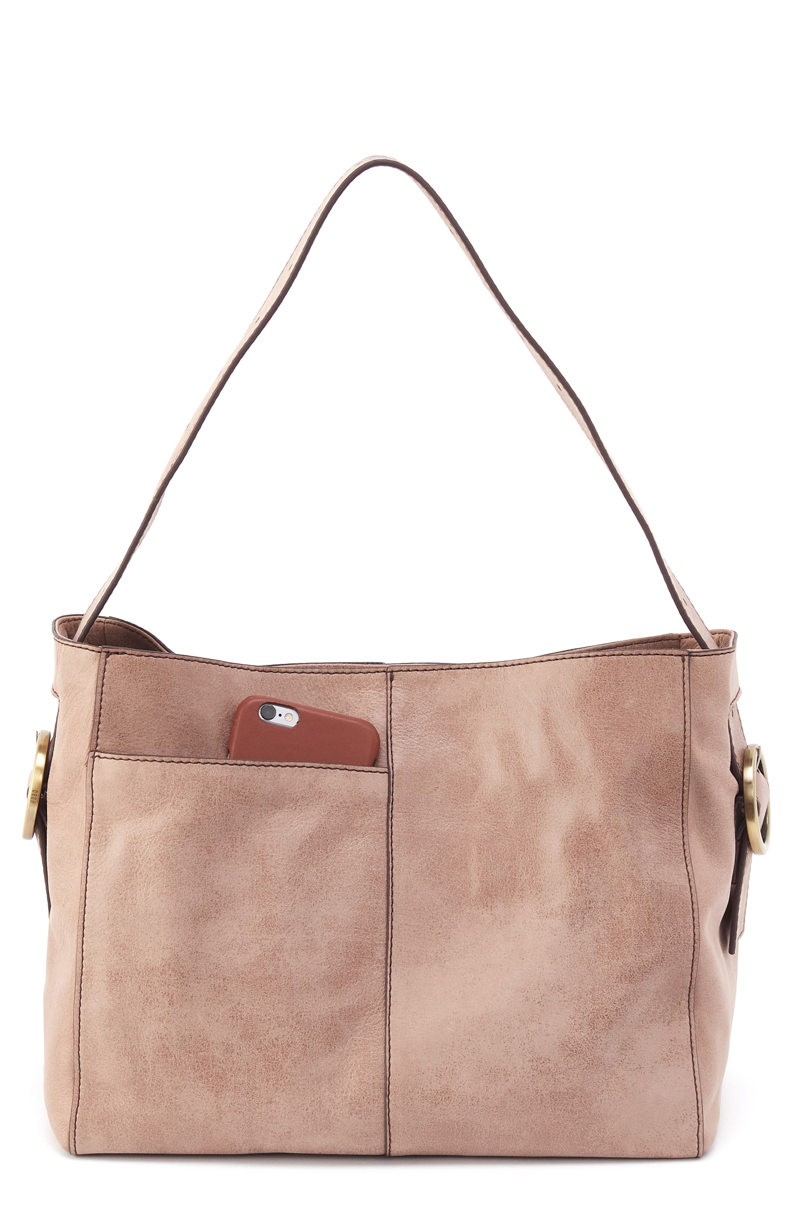 HOBO Render Leather Shoulder Bag, Main, color, 