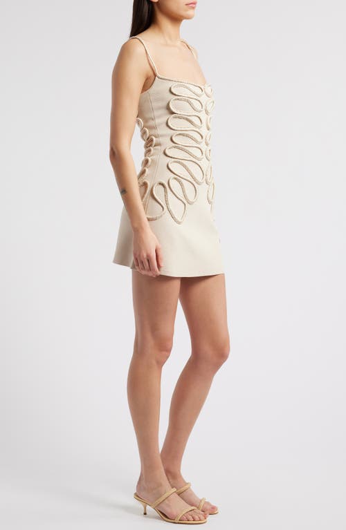 Cult Gaia Aimee Soutache Detail Knit Minidress
