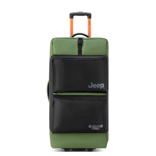 Jeep Js006b 31 Inch Two Wheel Rolling Travel Duffle Bag In Green