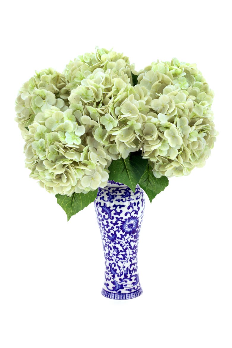 Vibrant Hydrangea Natural Touch, Box of 6, Alternate, color, Tea Green