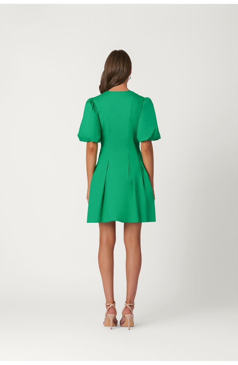 Shoshanna Cotton Poplin Angie Dress, Alternate, color, Spring Green