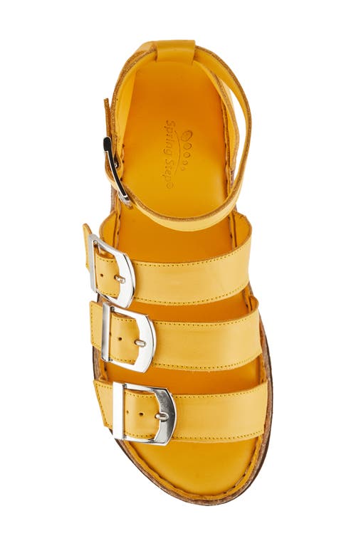 Spring Step Alexcia Ankle Strap Sandal In Yellow