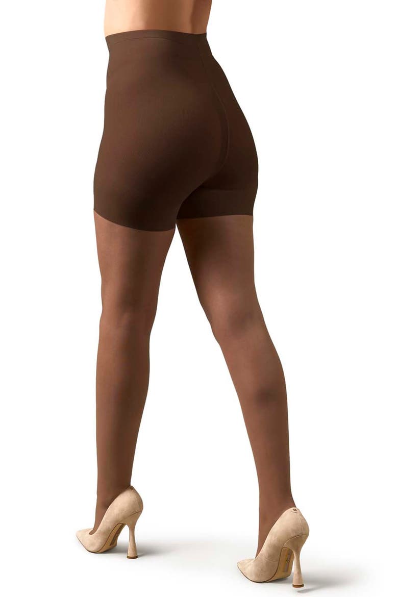 2-Pack Satin Sheer Tights, Alternate, color, COFFEE
