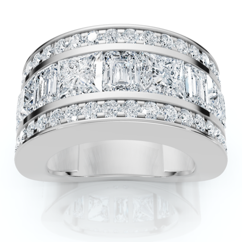 Bliss Diamond 5 3/4ct Bold Diamond Statement Ring 14k Gold Or Platinum Lab Grown In Silver