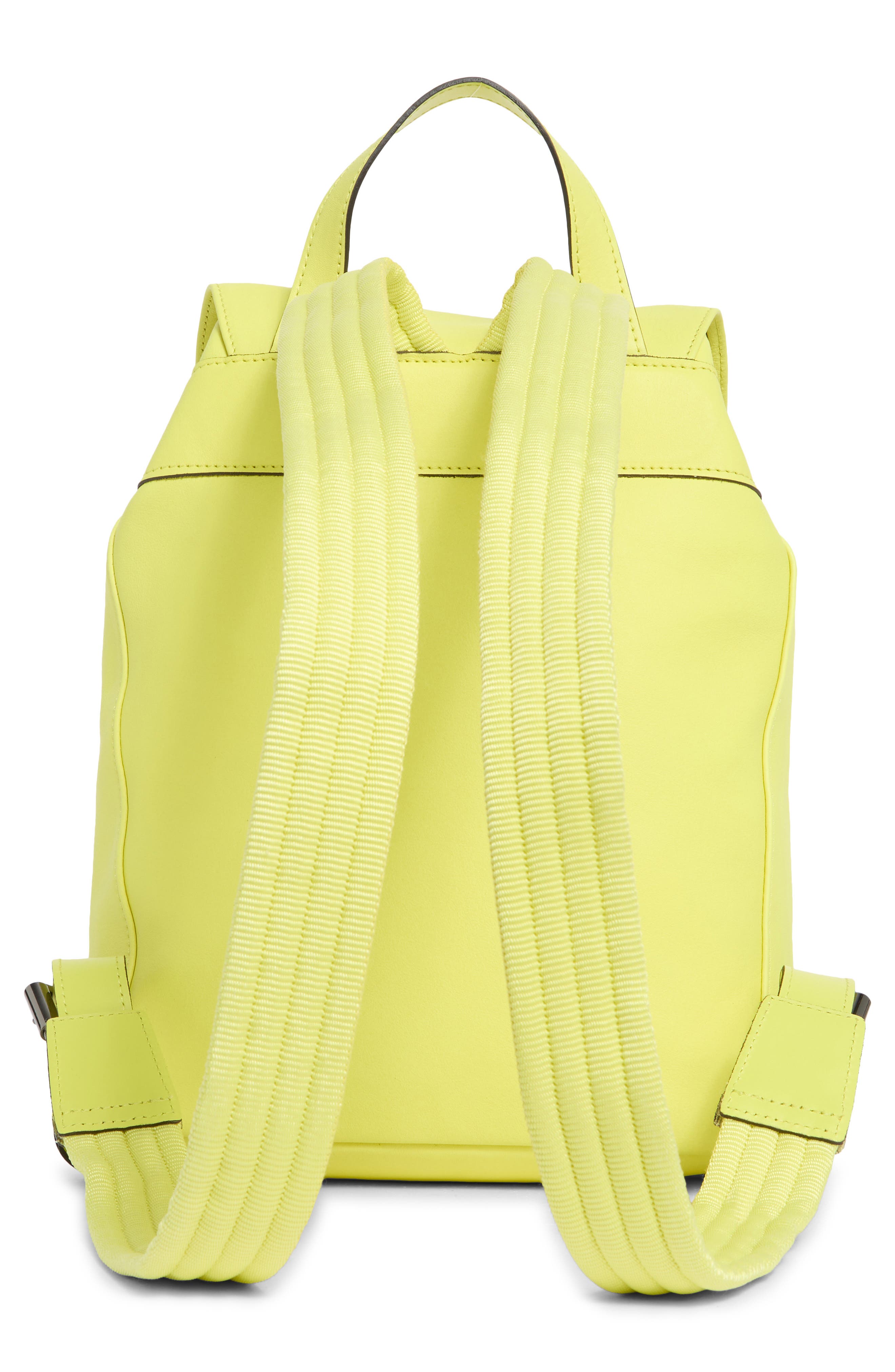 Longchamp LC3D Small Leather Backpack, Alternate, color, Neon