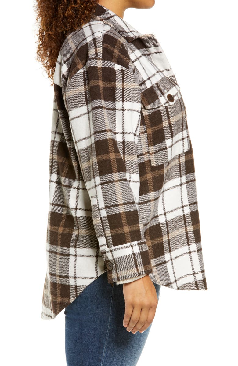 Treasure & Bond Plaid Shirt Jacket, Alternate, color, 
