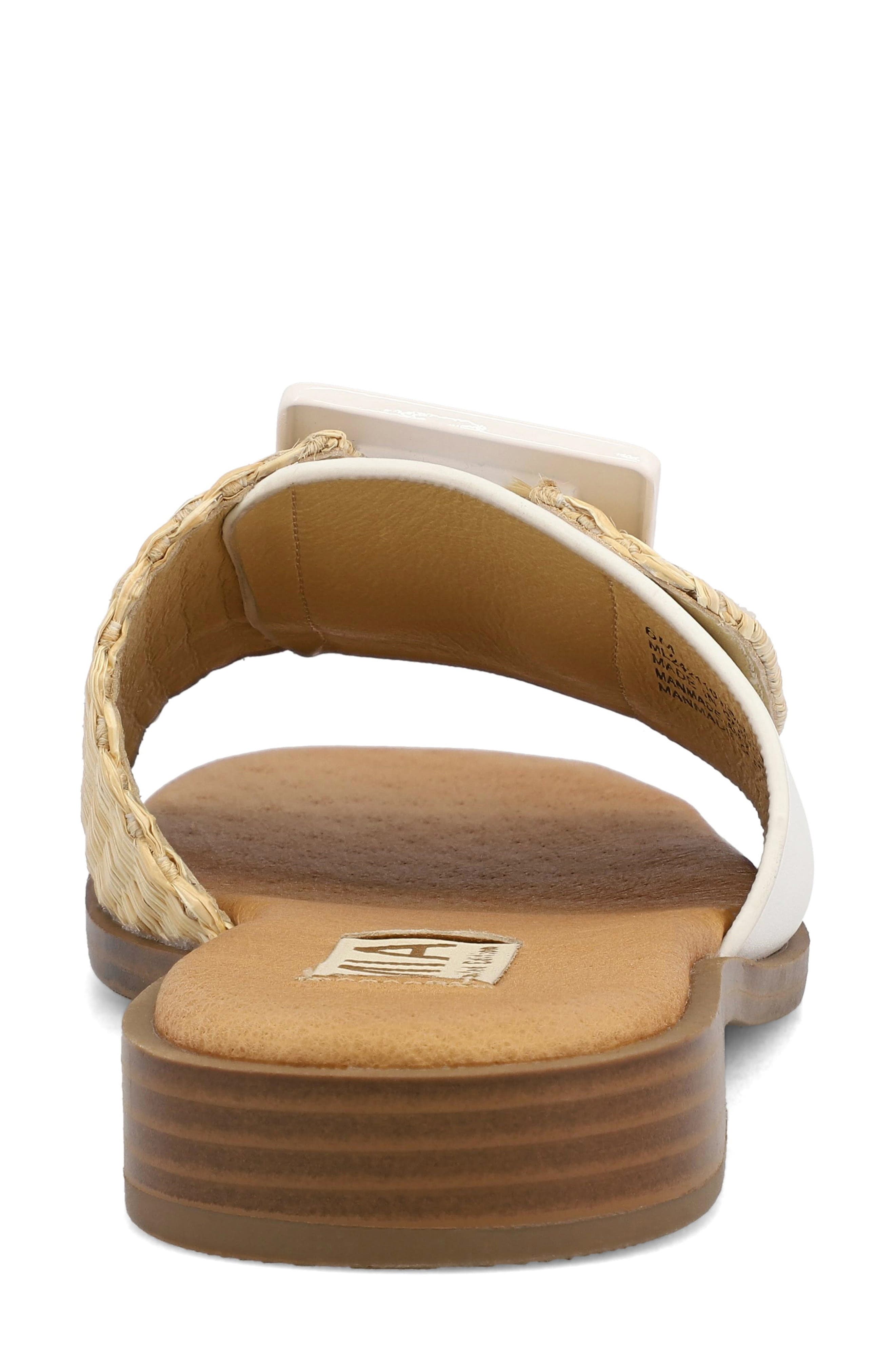 MIA Limited Edition Barbados Slide Sandal, Alternate, color, Natural/ White