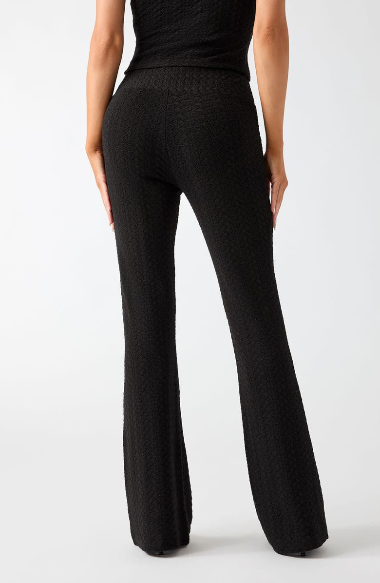 GUESS Joey Knit Flare Pants, Alternate, color, Black/ Black