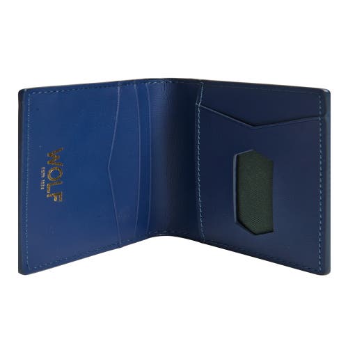 Wolf Signature Id Card Case In Blue