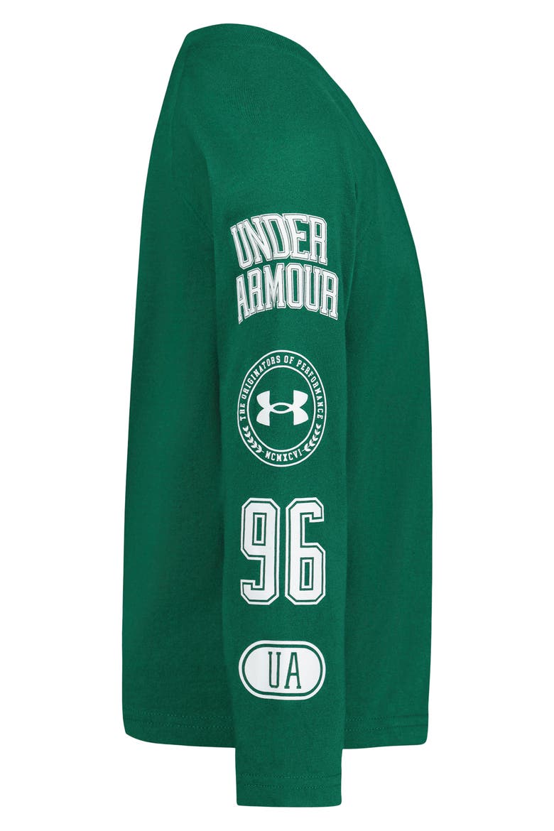 Kids' Logo Raglan Long Sleeve T-Shirt, Alternate, color, CAMPUS IVY