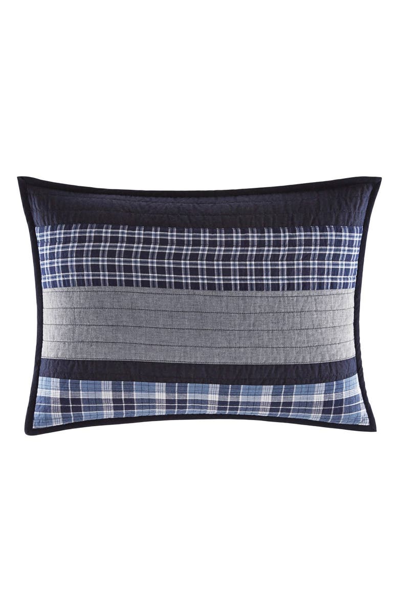 Nautica 'Adleson' Quilted Standard Sham, Main, color, Navy