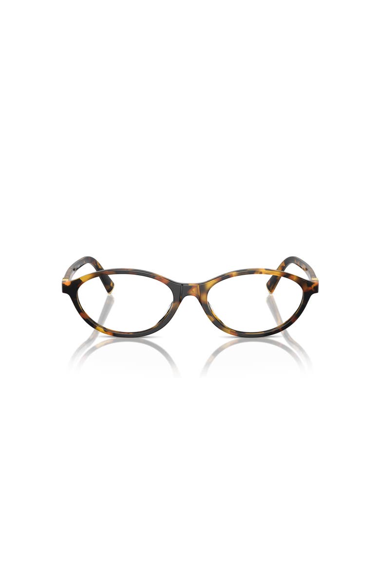 55mm Oval optical glasses, Alternate, color, Tortoise