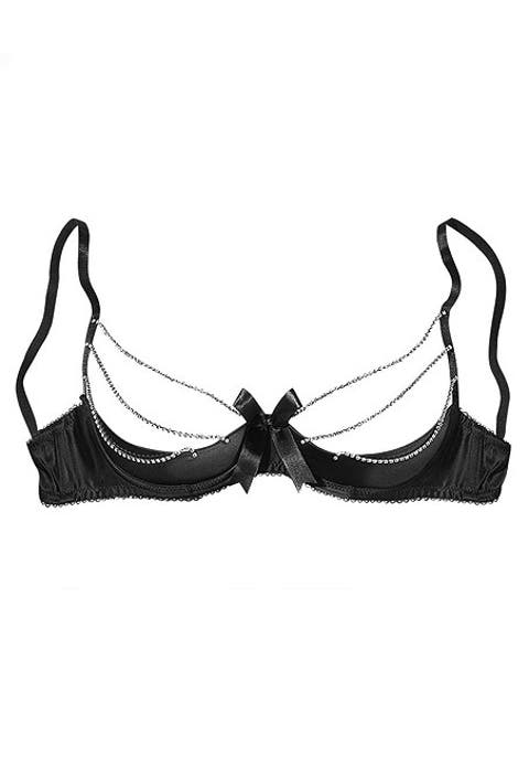 Women's Sexy Chain Bow Shelf Bra
