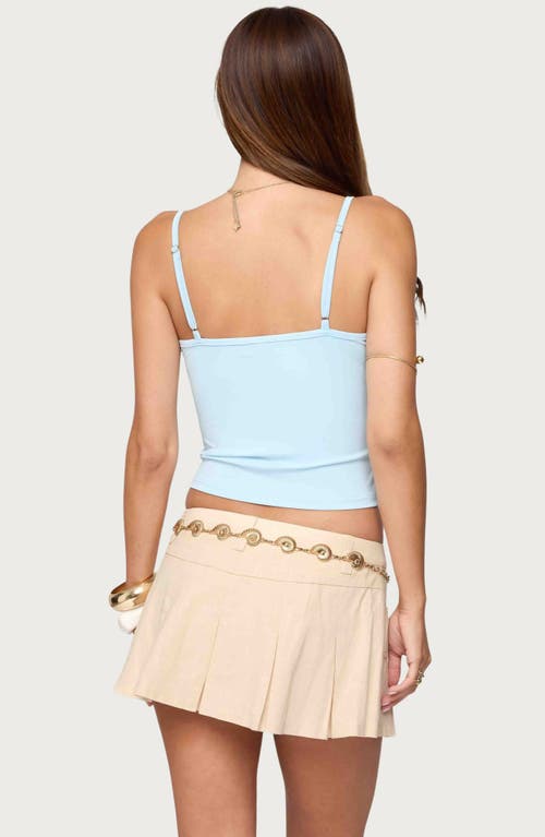Edikted Clarence Floral Beaded Camisole In Blue