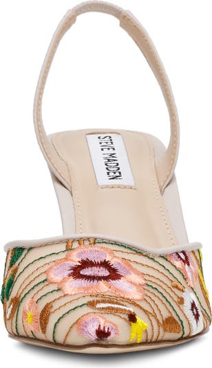 Steve madden Finlee ポインテッドトゥ ヒール パンプス Steve Madden Finlee Slingback Pointed Toe Pump (Women