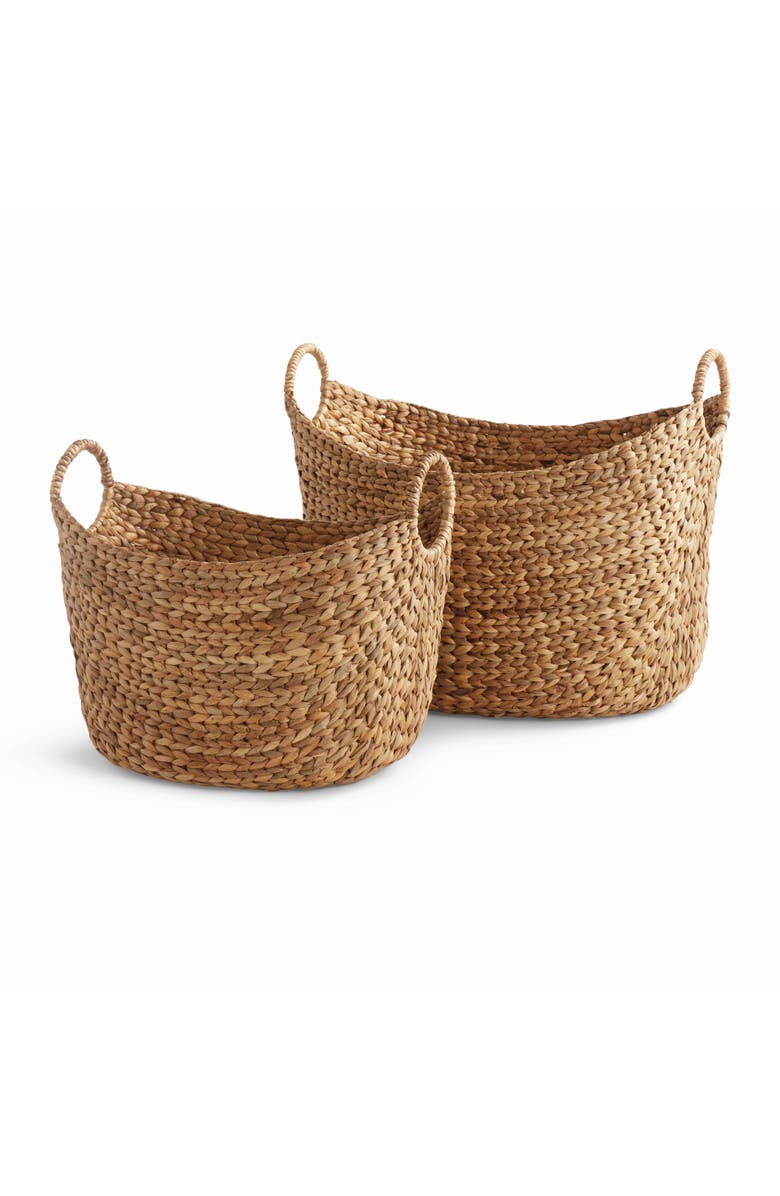Napa Home & Garden Josette Water Hyacinth Baskets, Natural, Set of 2, Main, color, Brown