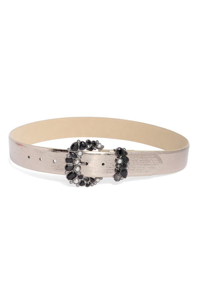 Vince Camuto Rhinestone Metallic Belt, Main, color,
