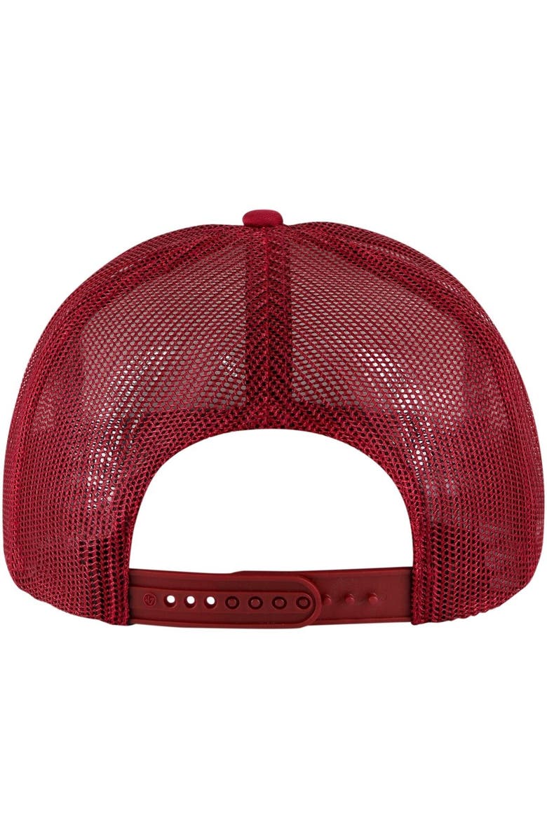 '47 Men's '47 White/Crimson Alabama Crimson Tide Article Foam Front Trucker Hat, Alternate, color, White