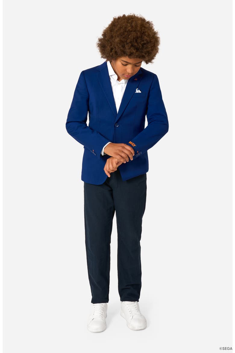 x Sonic the Hedgehog Kids' Daily Slim Fit Blue Sport Coat, Alternate, color, BLUE