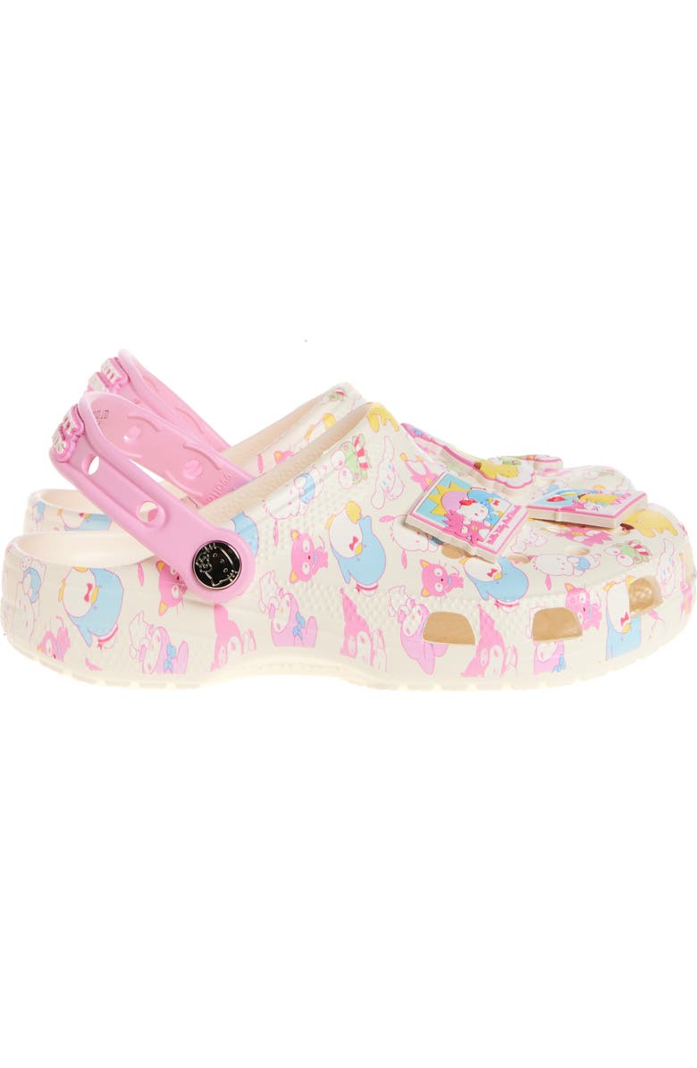 CROCS x Hello Kitty Kids' Classic Clog, Alternate, color, Ivory/ Pink Multi