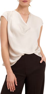NIC+ZOE Day Gloss Drape Neck Top