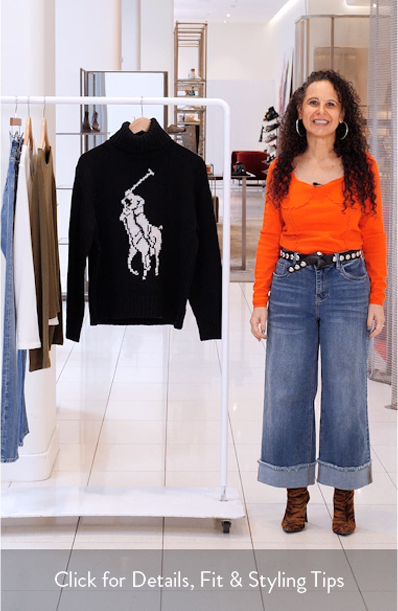 Big Pony Turtleneck Wool Sweater, sales video thumbnail