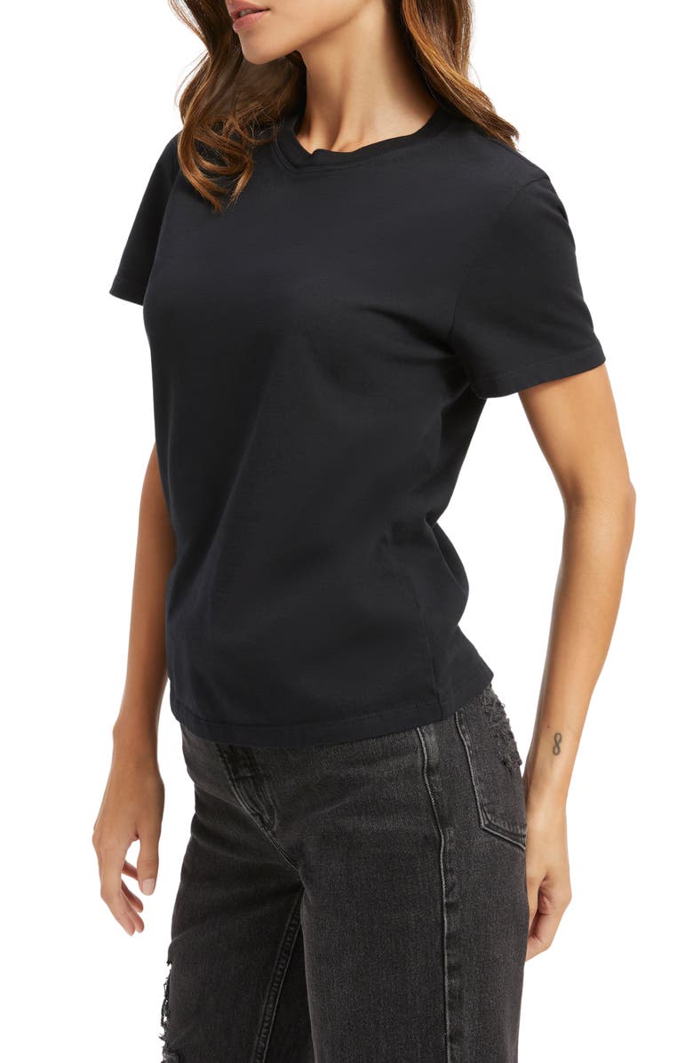 Good American Heritage Crewneck Cotton T-Shirt, Alternate, color,