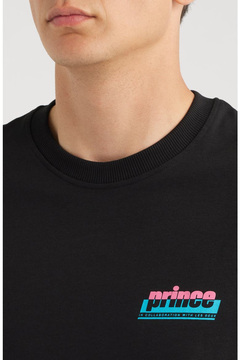 x Prince Organic Cotton Graphic T-Shirt, Main, color, BLACK