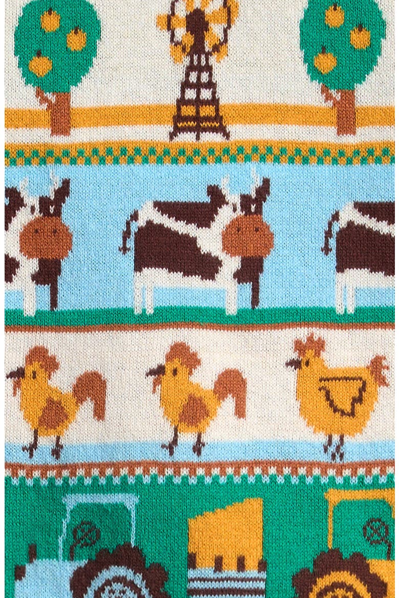 Kids' Farm Fair Isle Sweater, Alternate, color, BLUE