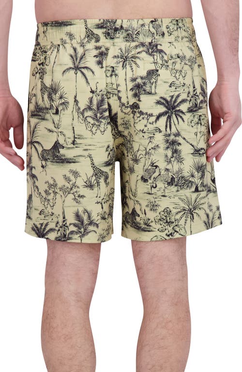 Robert Graham Quickdry Boxer Board Shorts In Safari