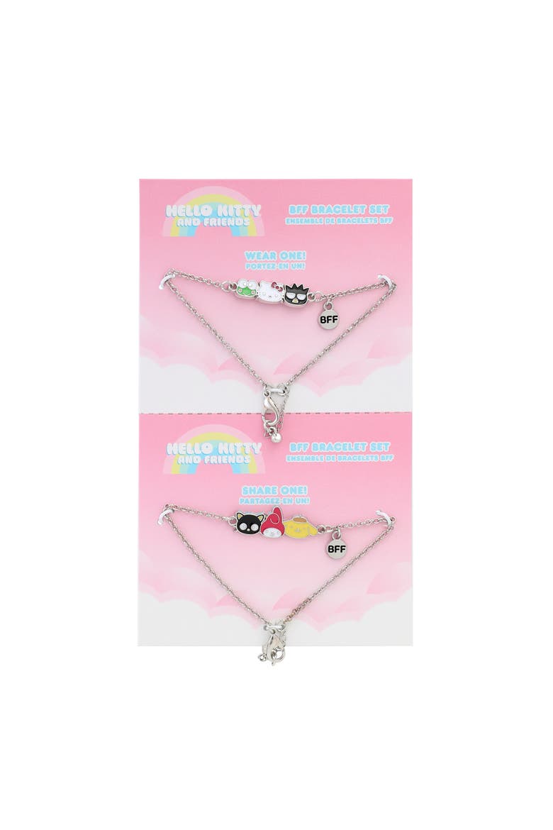 and Friends BFF Charm Bracelet Set, Alternate, color, Silver