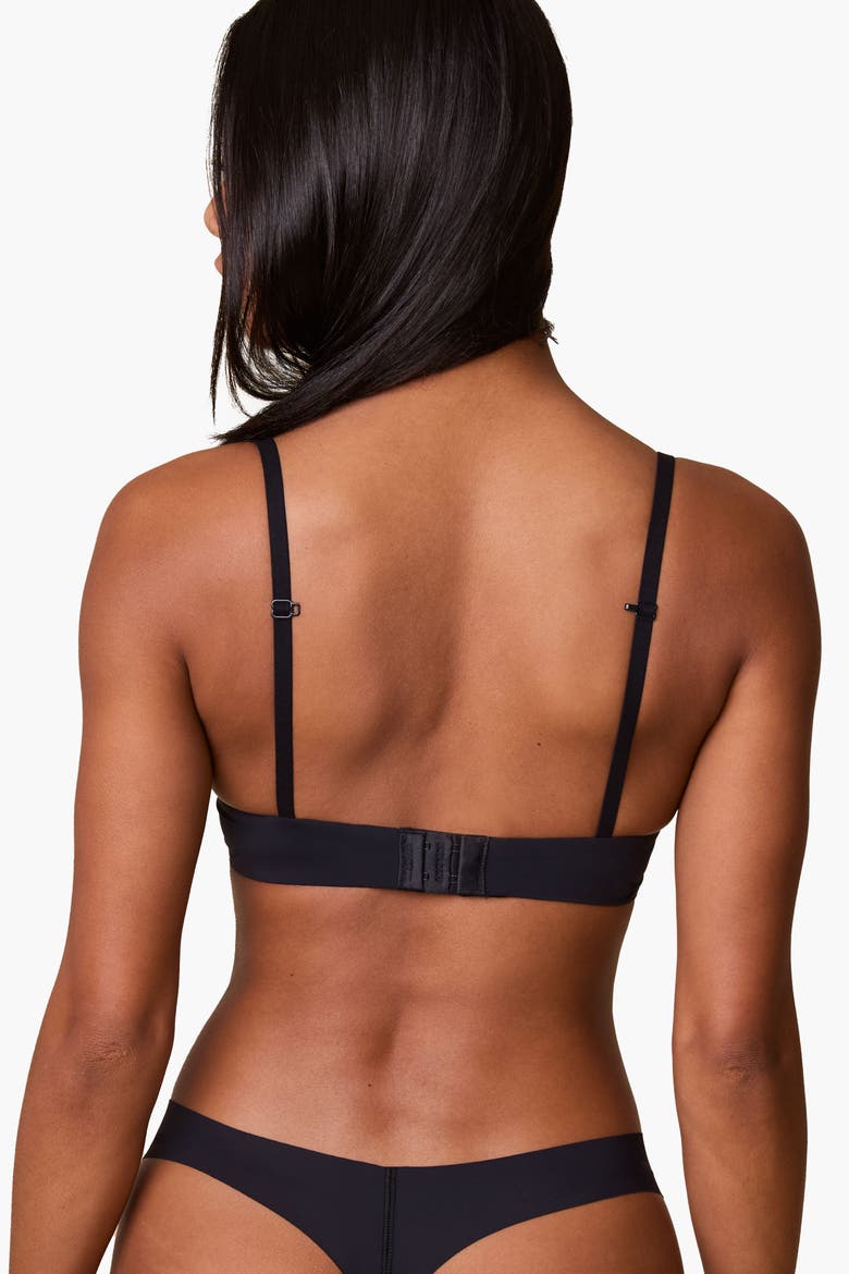 Base T-Shirt Bra, Alternate, color, Black