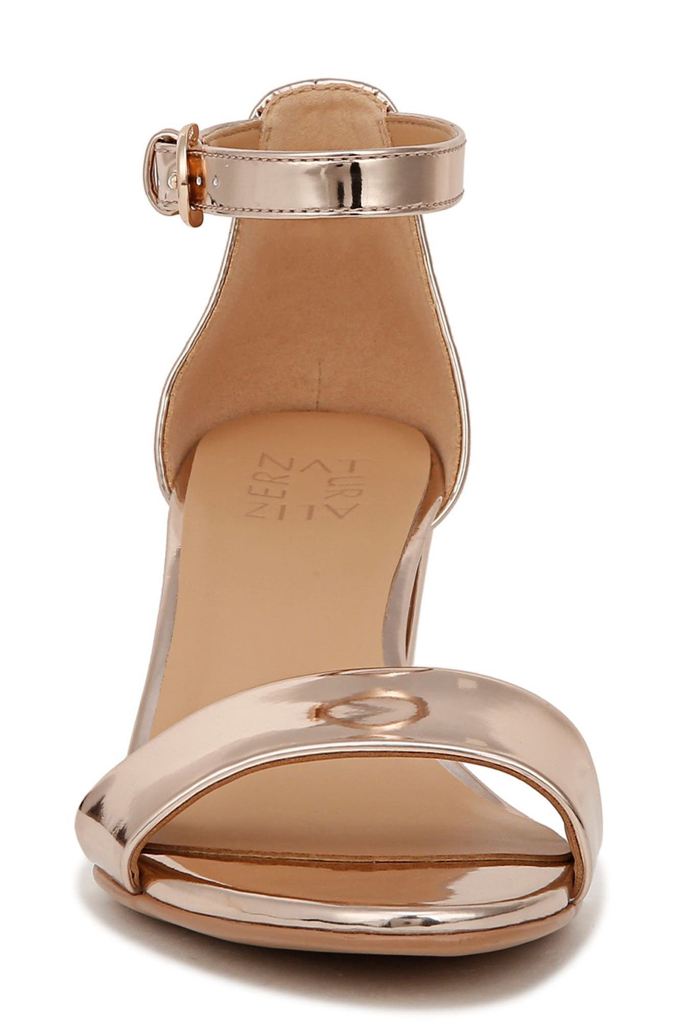 Naturalizer Vera Ankle Strap Sandal, Alternate, color, Rose Gold