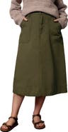 Celtic & Co. Cotton Twill Midi Skirt