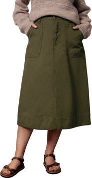Celtic & Co. Cotton Twill Midi Skirt