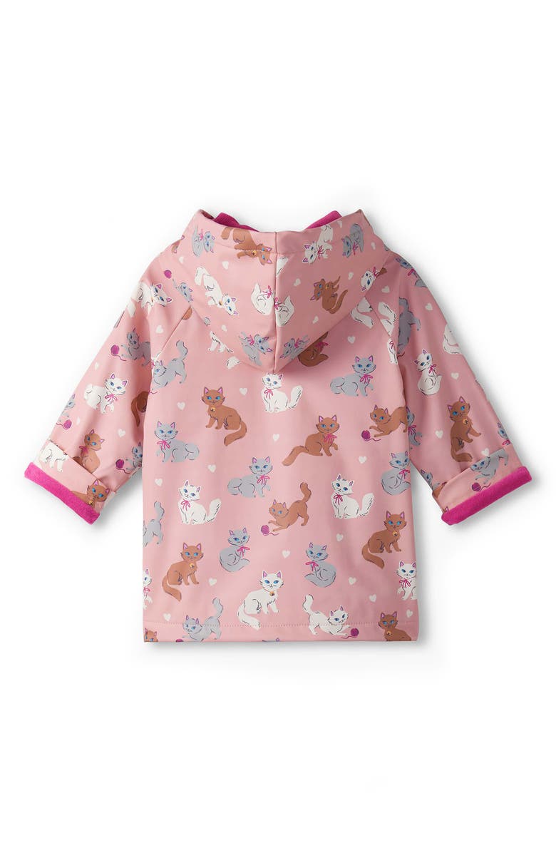 Hatley Little Kitties Waterproof Raincoat, Alternate, color, Pink