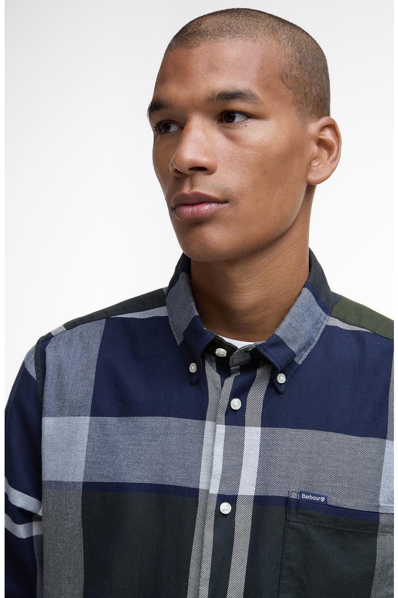 Dunoon Tailored Fit Plaid Button-Down Shirt, Alternate, color, FERNWOOD TARTAN