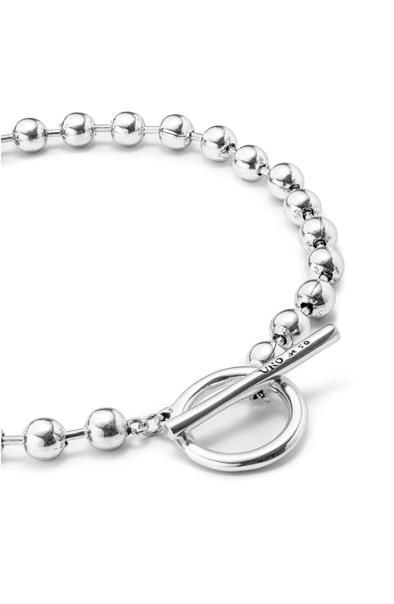 UNODE50 Sterling silver-plated short chain necklace, Alternate, color, Silver