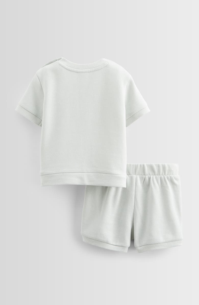 Nordstrom Cozy Short Sleeve Top & Shorts Set, Alternate, color, Green Hush