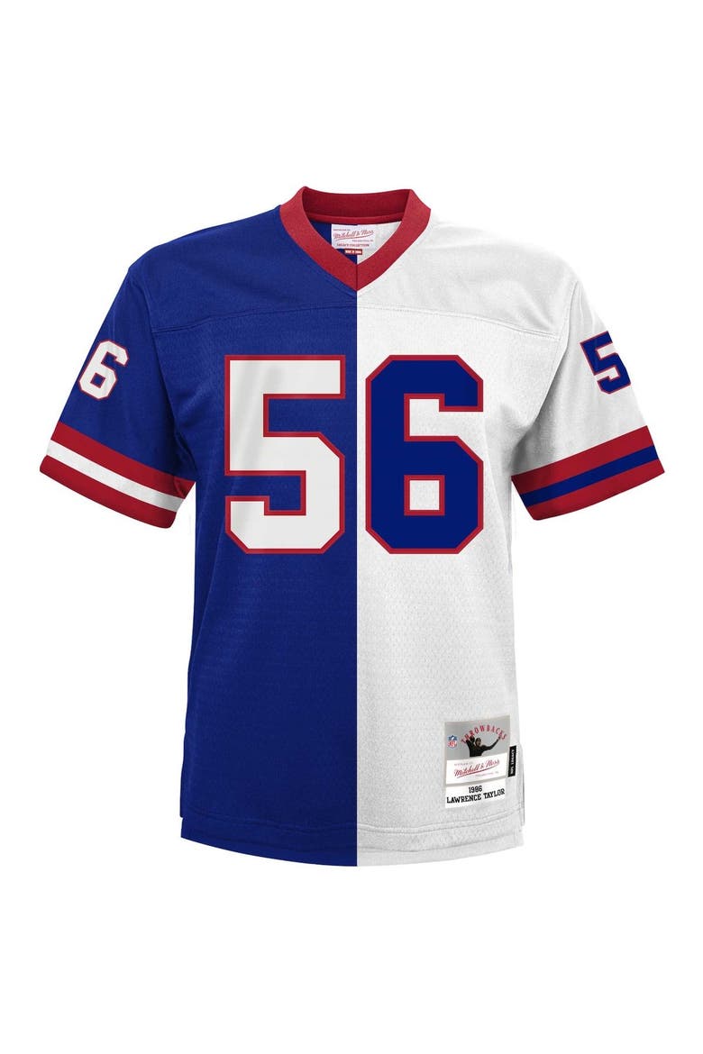 Men's Mitchell & Ness Lawrence Taylor Royal/White New York Giants Big & Tall Split Legacy Retired Player Replica Jersey, Alternate, color, Royal