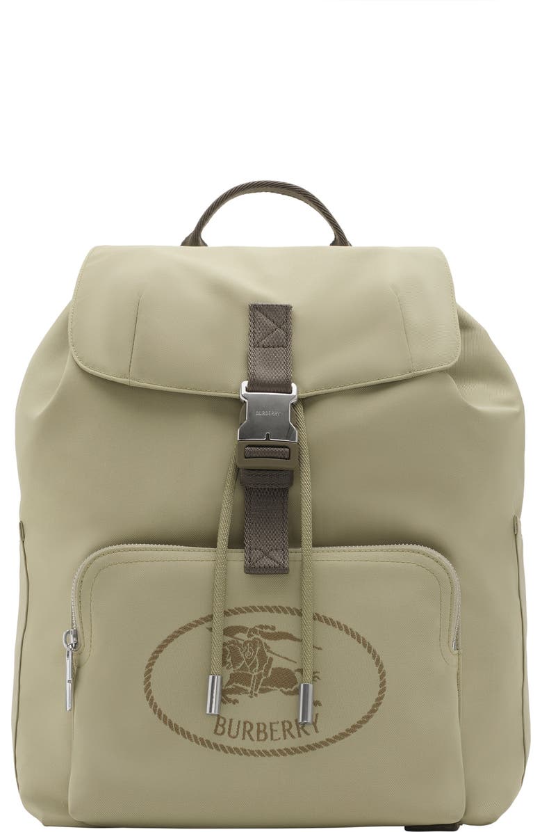 Burberry Orkney Flap Backpack, Main, color, Light Hunter