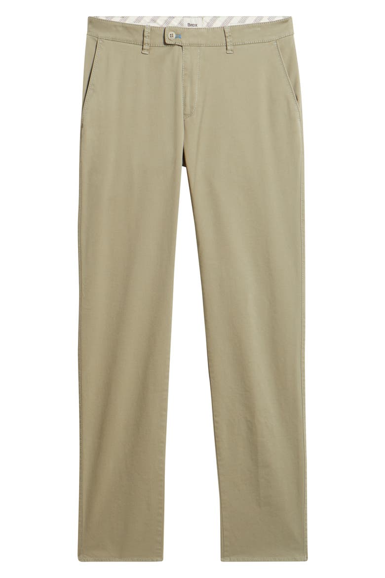 Fabio IDX Flat Front Modern Fit Cotton Blend Chinos, Alternate, color, JUNGLE
