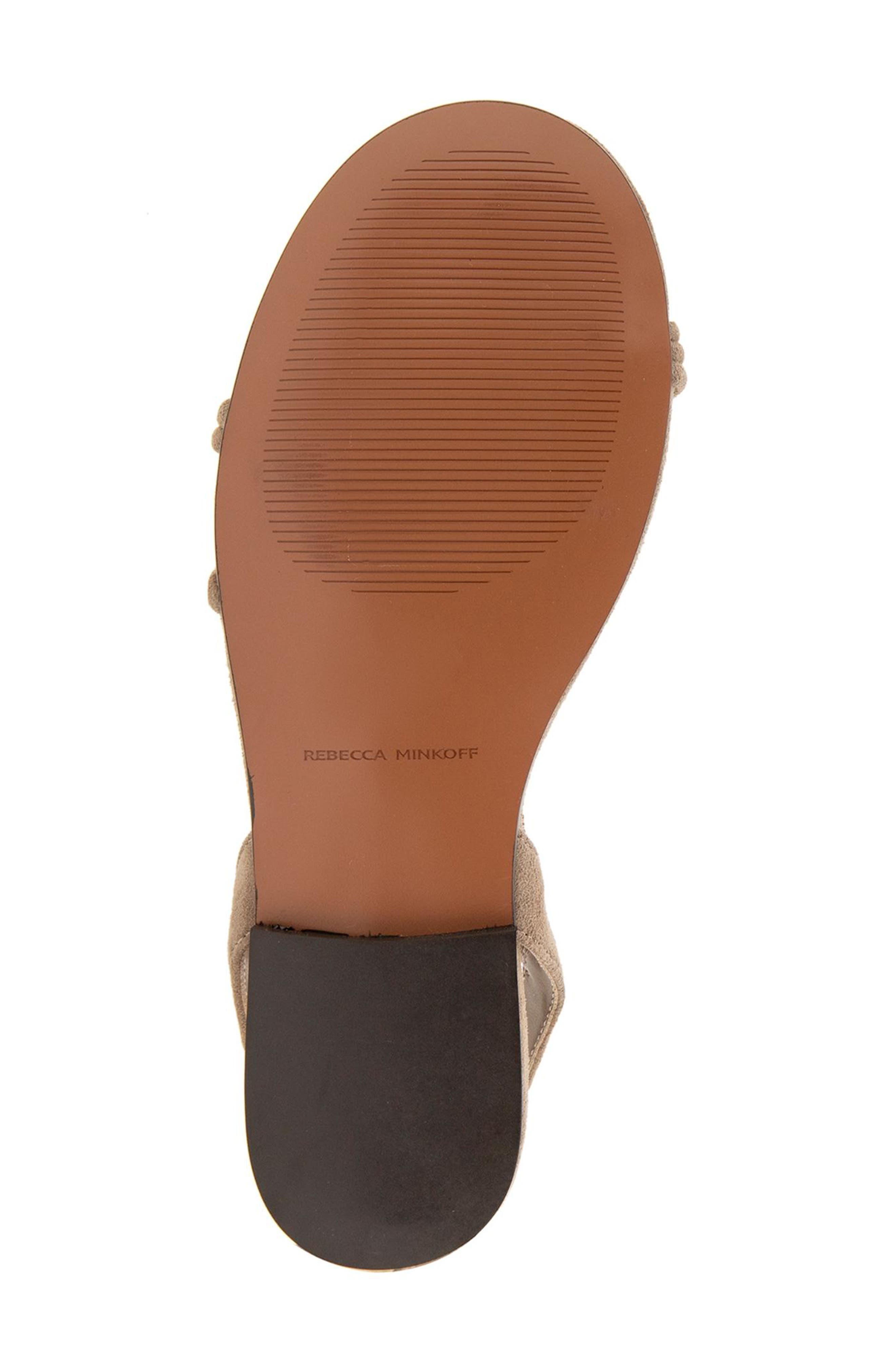 Rebecca Minkoff Anaya Ankle Tie Sandal, Alternate, color, Porcini