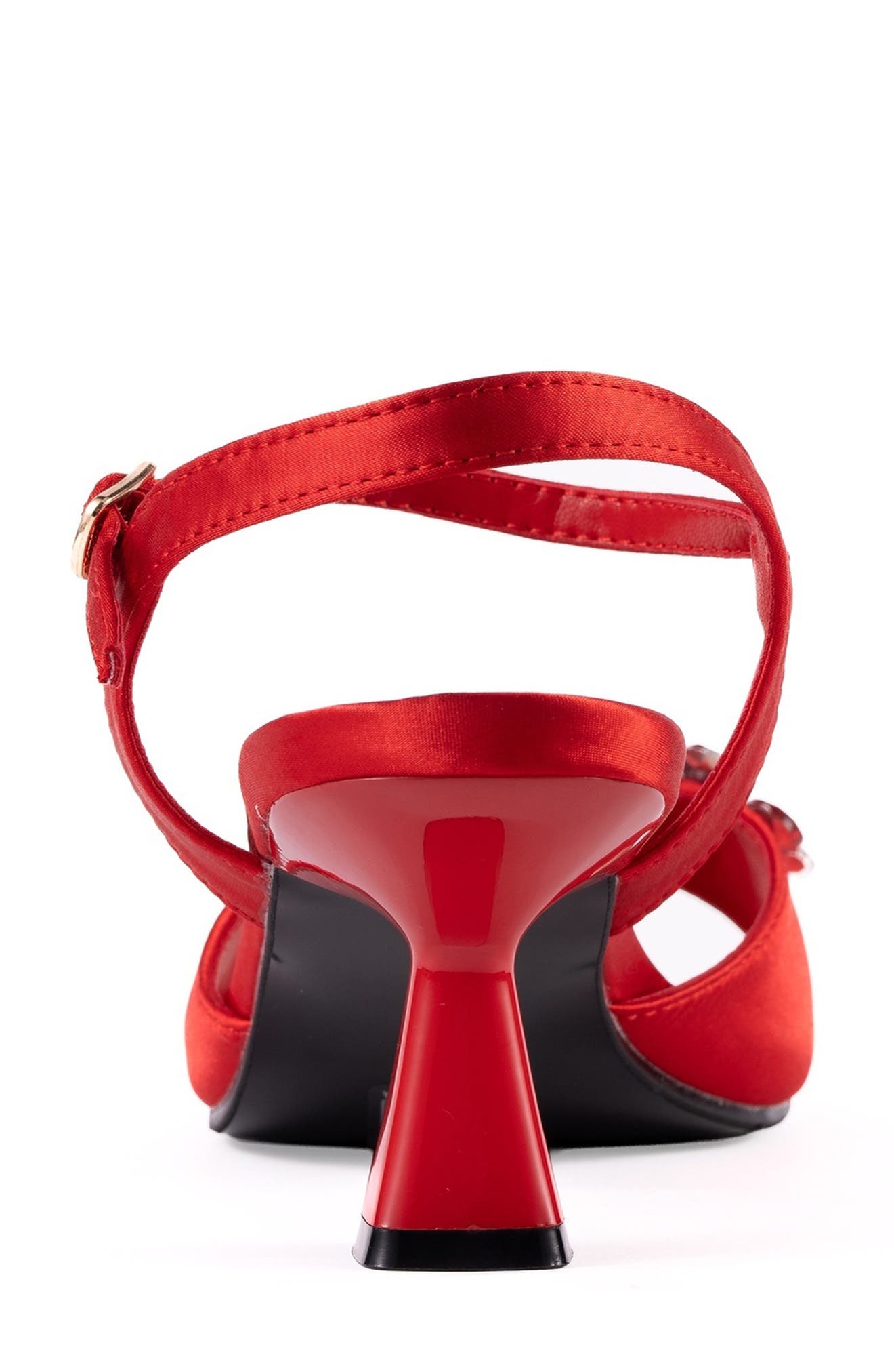 Liz Floral Crystal Sandal, Alternate, color, RED