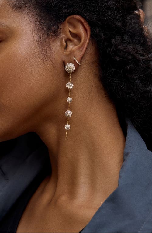 Baublebar Blair Pave Fireball Linear Drop Earrings In Gold