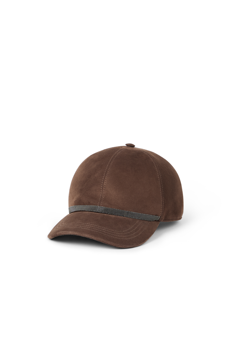 Brunello Cucinelli Baseball Cap with monili, Main, color, Ebony