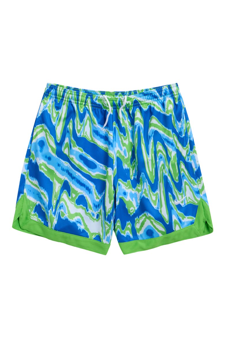 Kids' Court Shorts, Main, color, MEAN GREEN/ WHITE